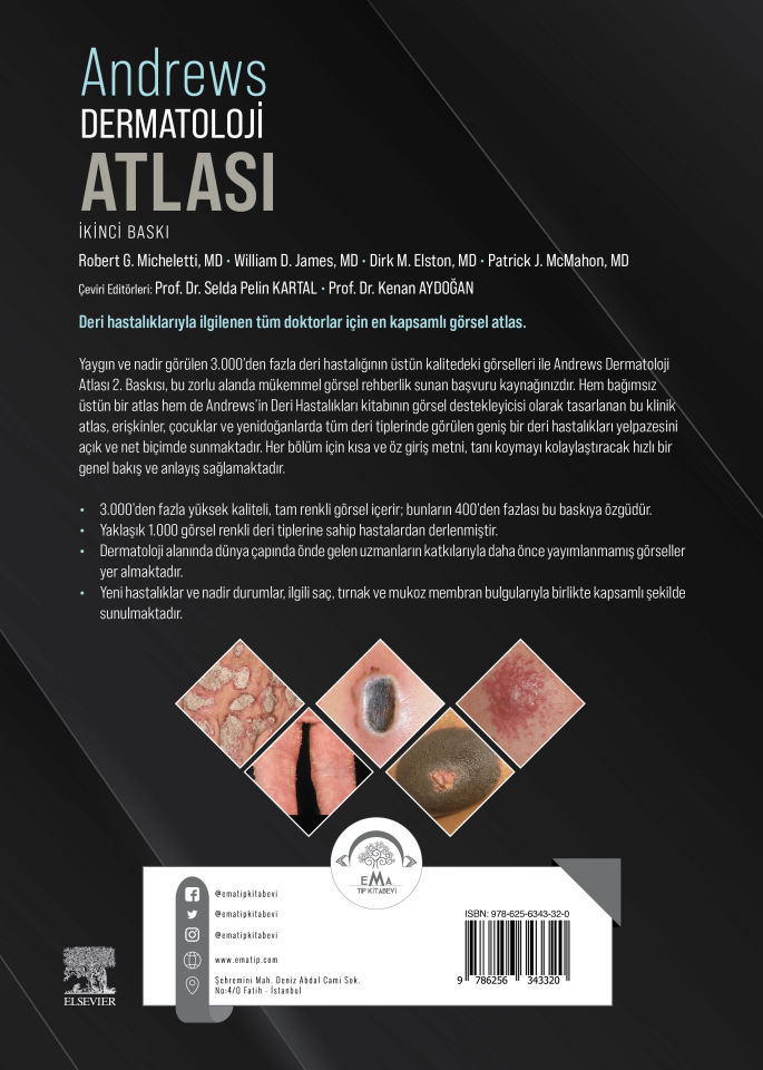 Andrews Dermatoloji Atlası ÖN SİPARİŞ