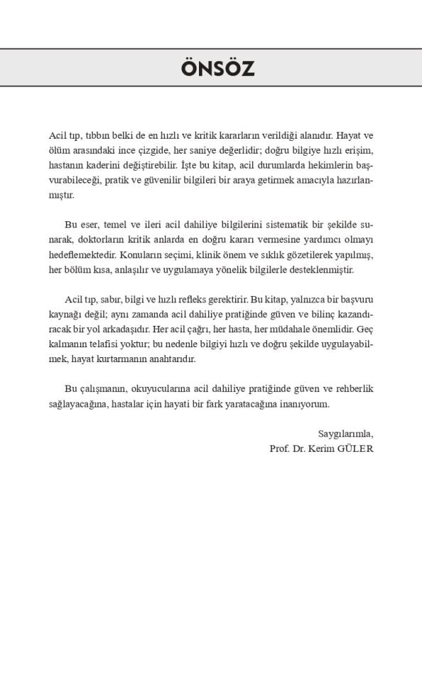 Acil Dahiliye 10. Baskı
