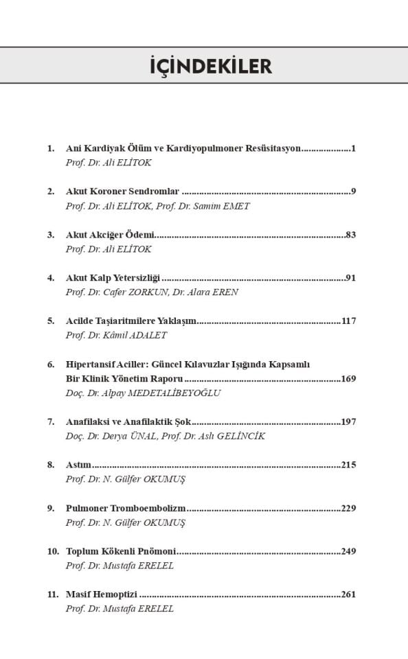 Acil Dahiliye 10. Baskı