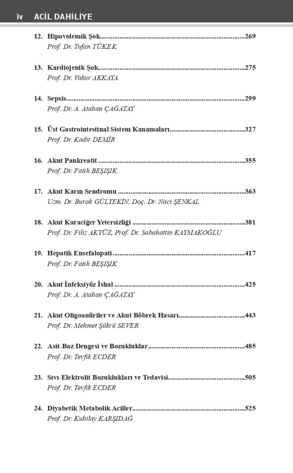 Acil Dahiliye 10. Baskı