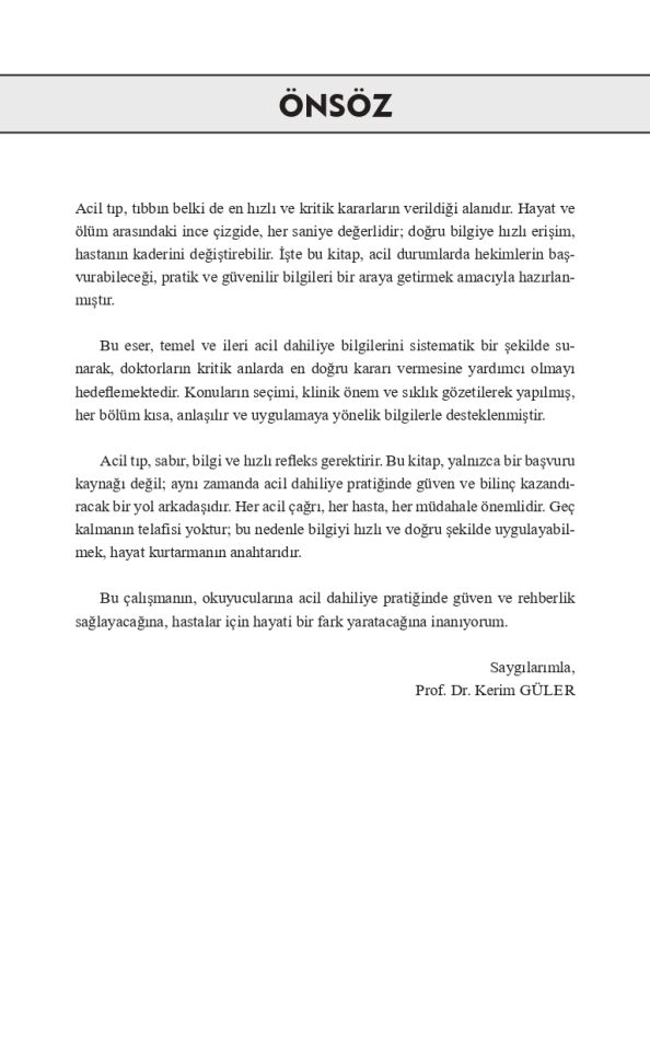 Acil Dahiliye 10. Baskı