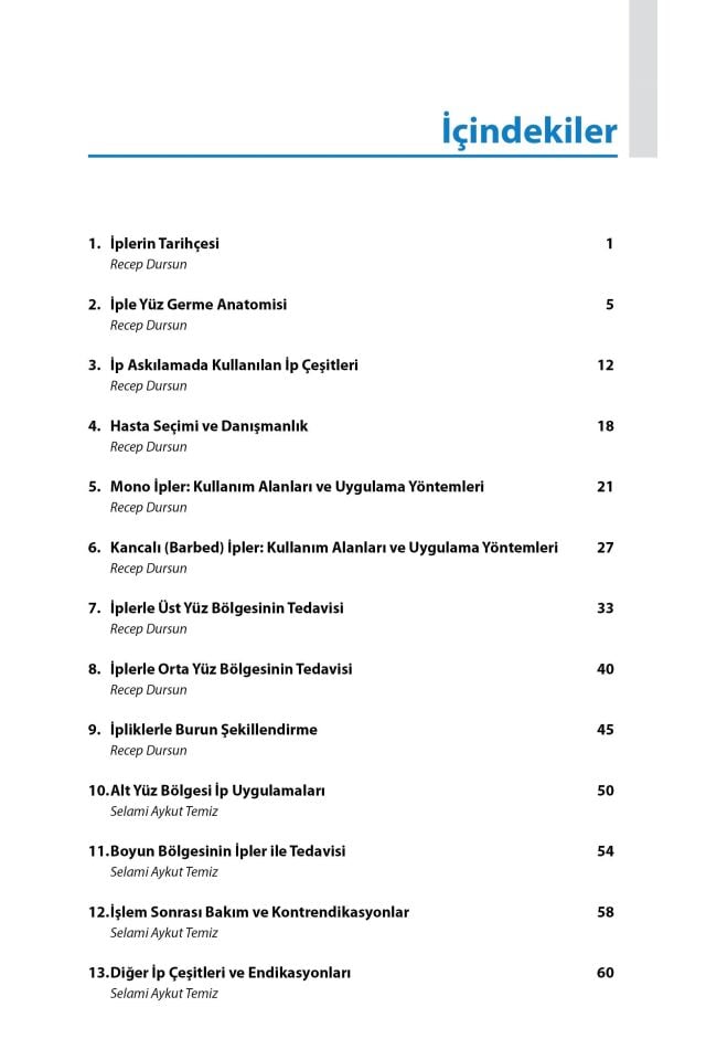 Dermatolojide İp Askılama