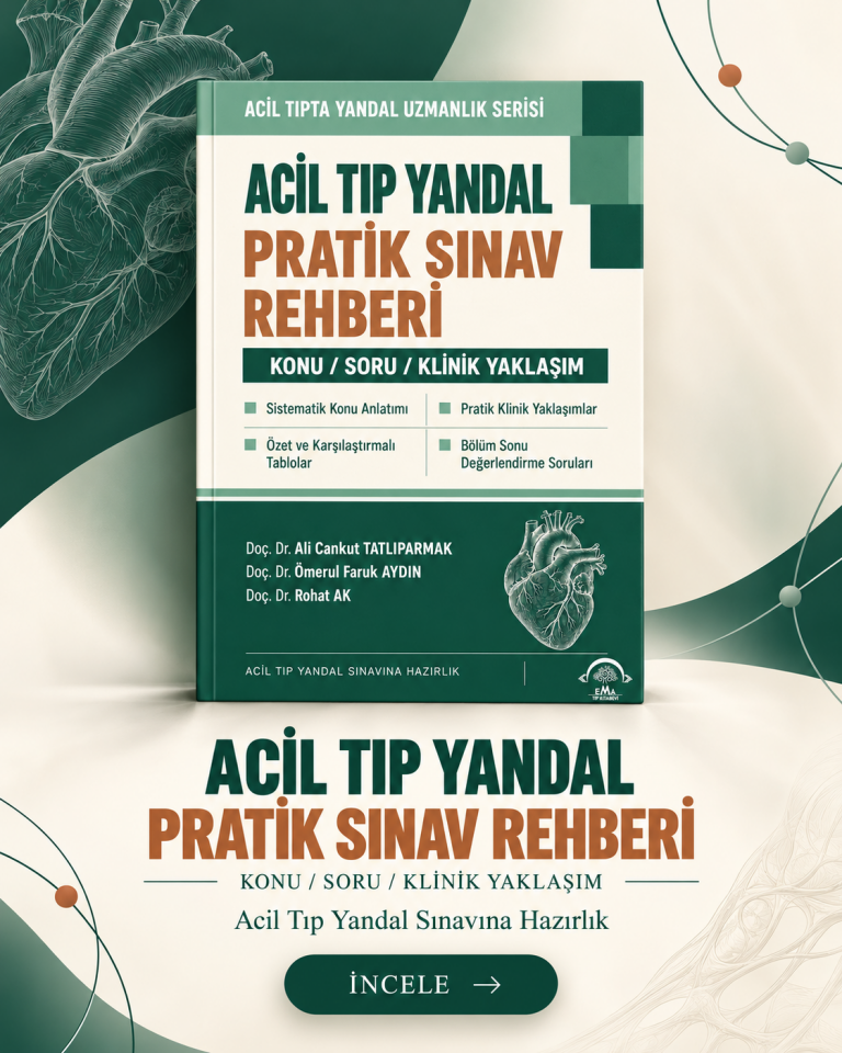 Acil Tıp Yandal Pratik Sınav Rehberi ( Konu - Soru - Klinik Yaklaşım ) - Ydus Acil Tıp