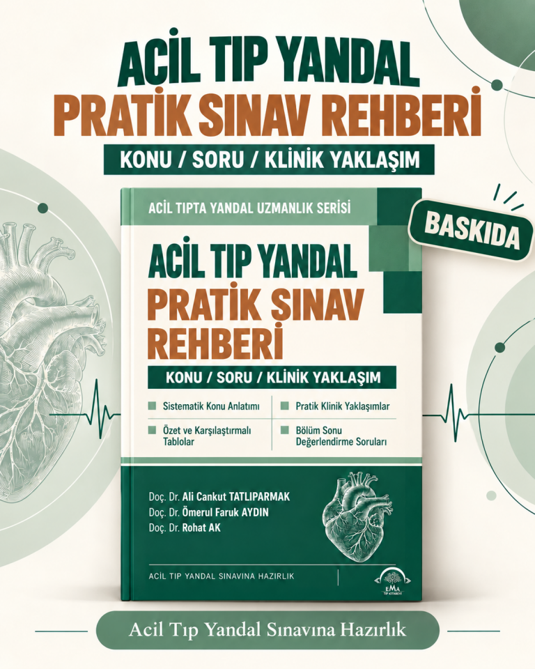 Acil Tıp Yandal Pratik Sınav Rehberi ( Konu - Soru - Klinik Yaklaşım ) - Ydus Acil Tıp