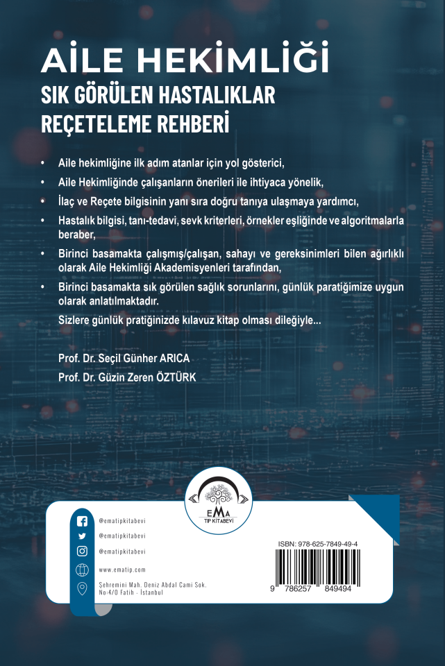 Aile Hekimliği Sık Görülen Hastalıklar Reçeteleme Rehberi 4.Baskı - ÖNSİPARİŞ
