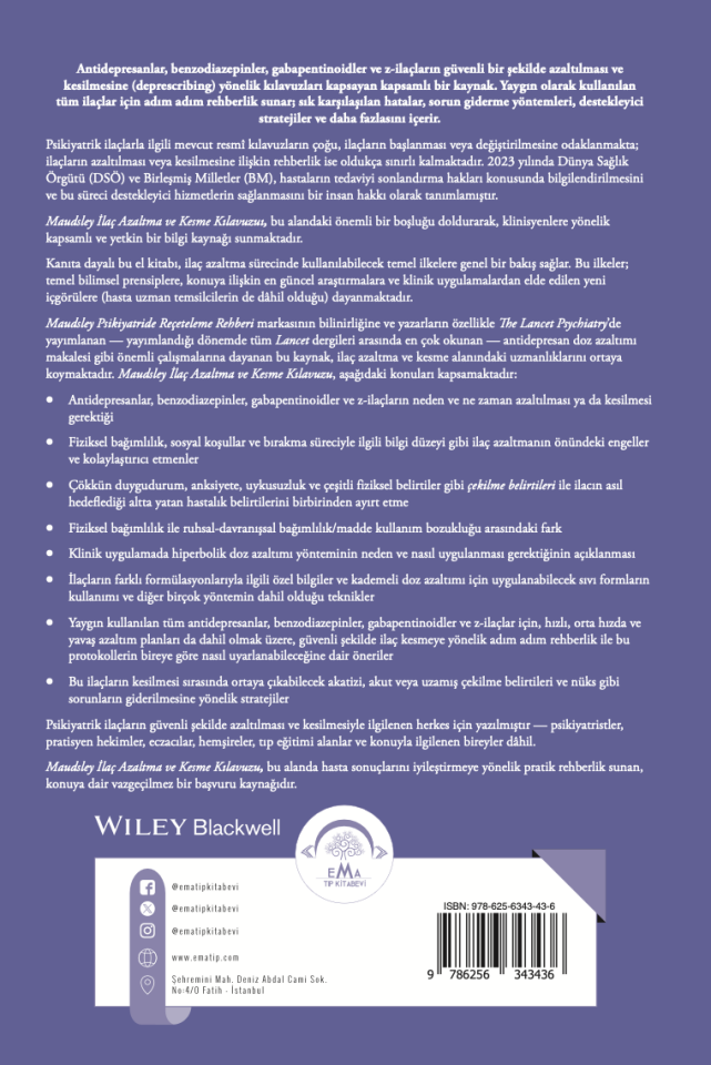 Maudsley İlaç Azaltma ve Kesme Kılavuzu